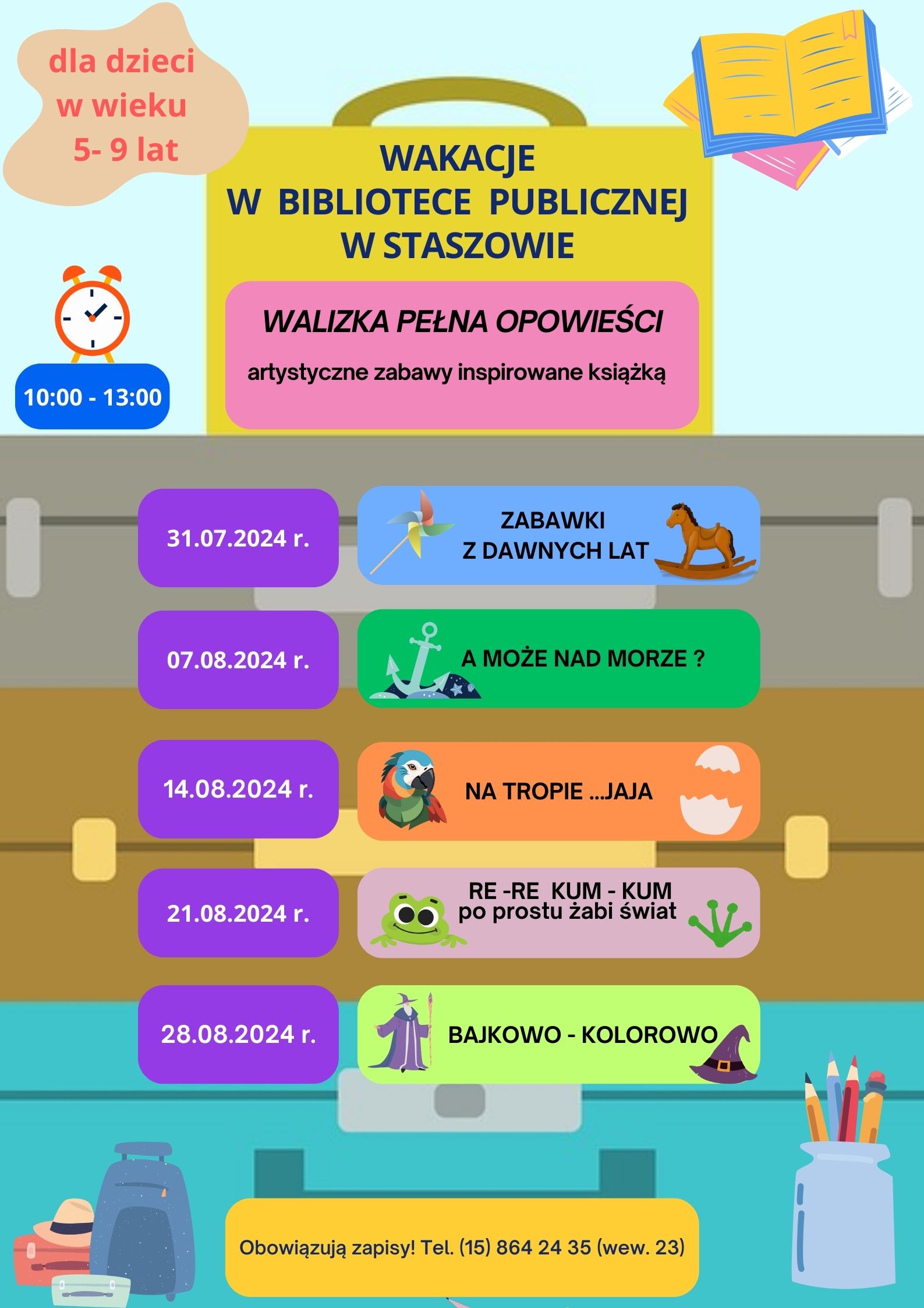 Wakacje w Bibliotece w Staszowie!