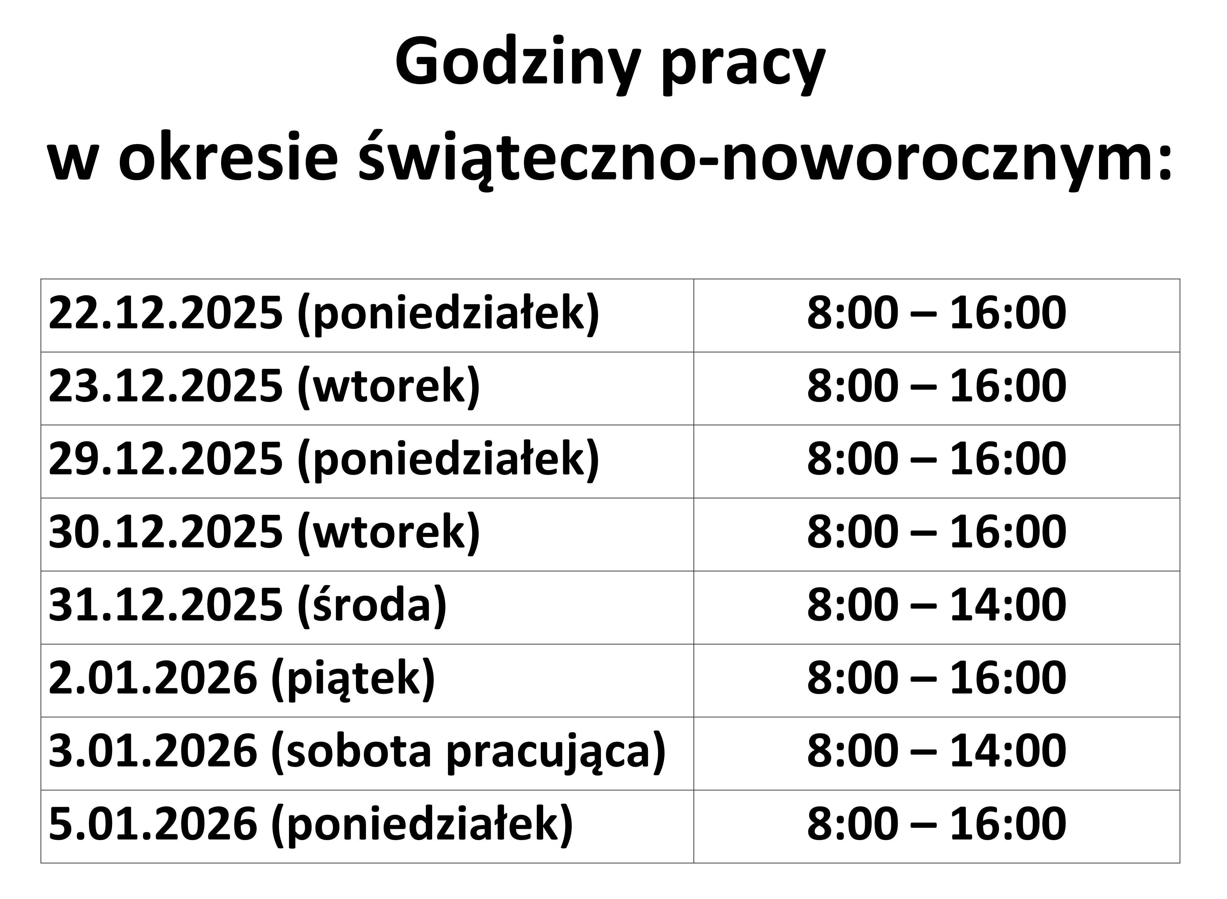 Zmiana godzin pracy Biblioteki w&nbsp;Staszowie w&nbsp;okresie świąteczno-noworocznym