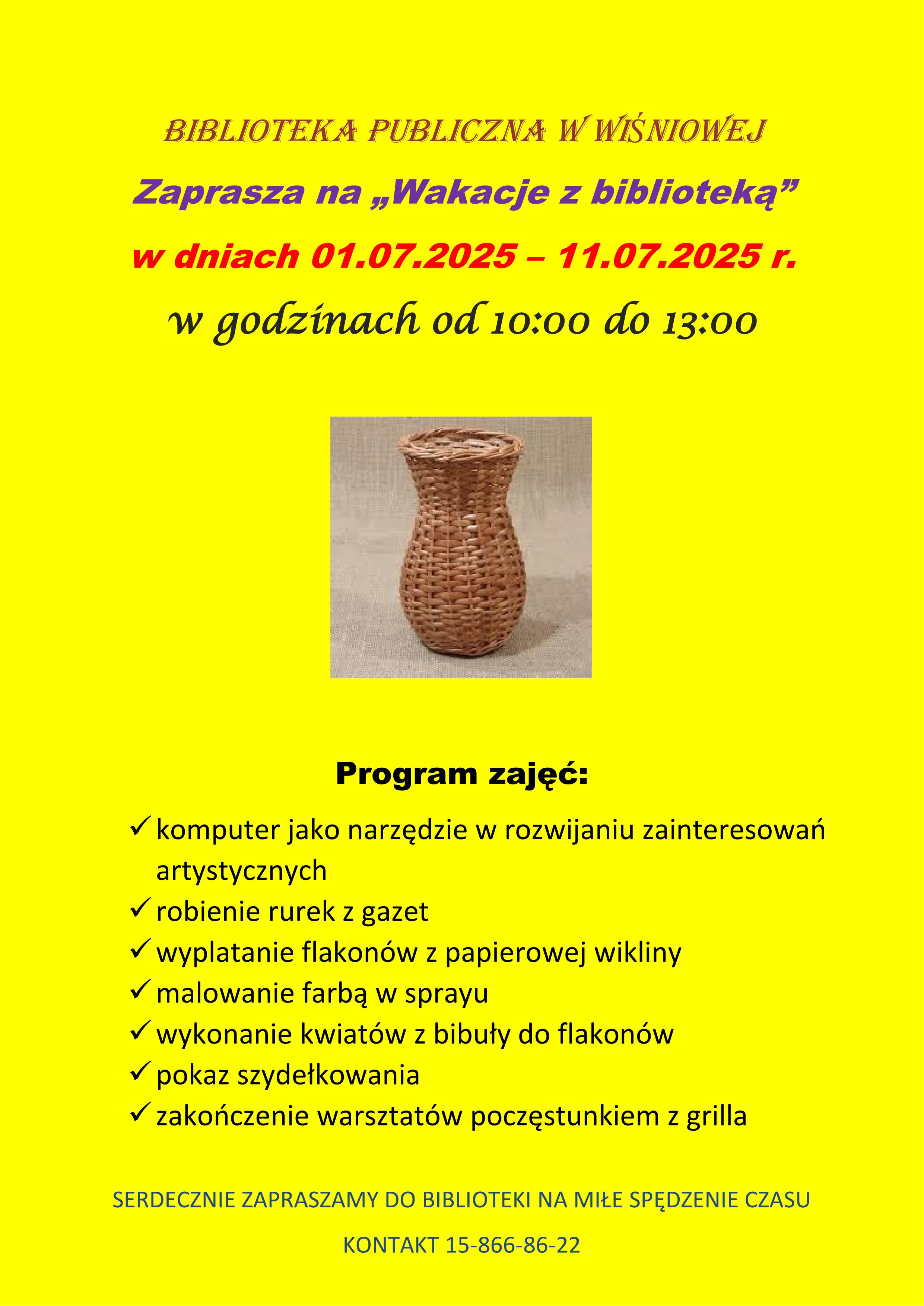 Wakacje w Filiach Biblioteki!