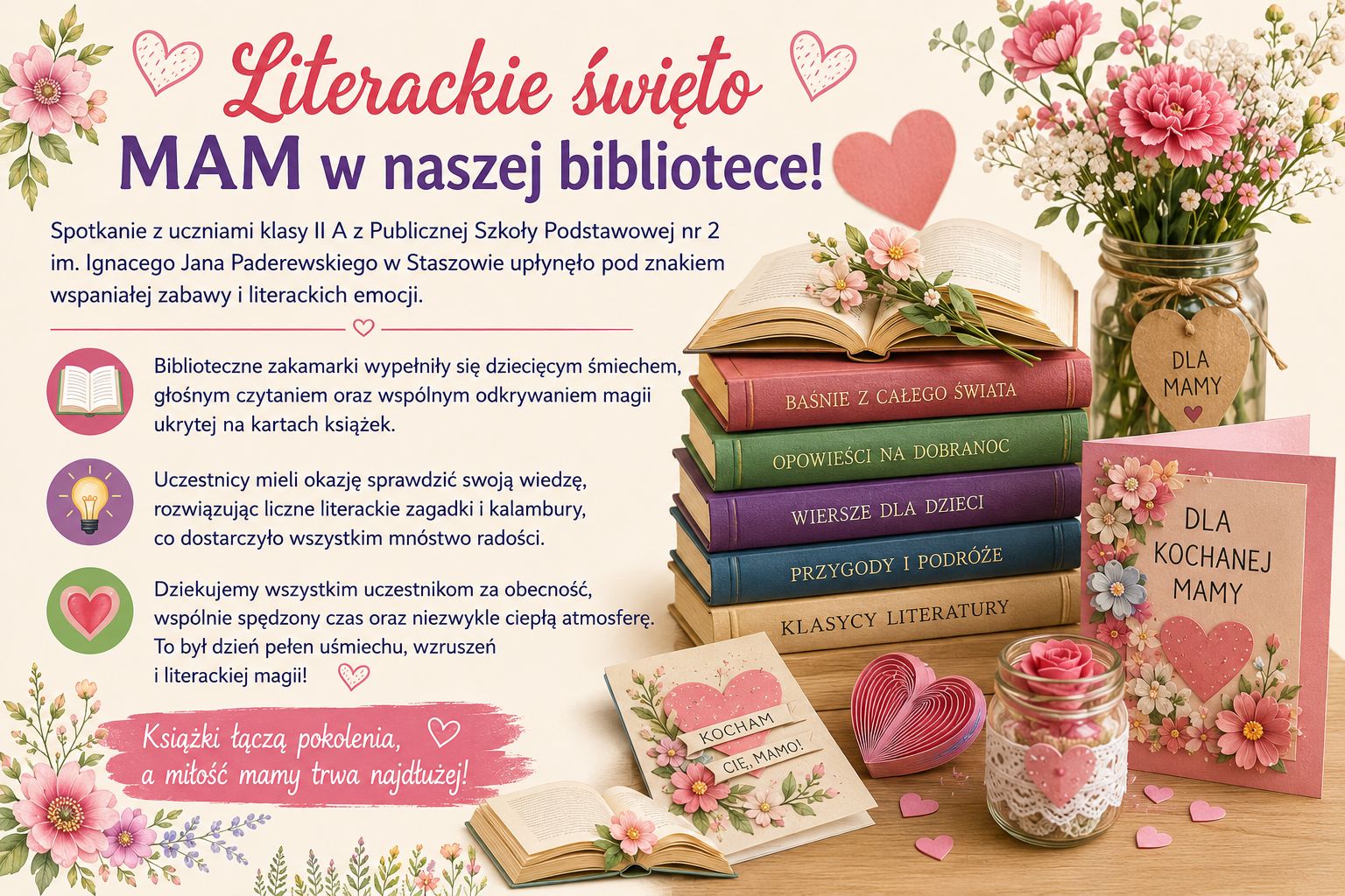Literackie święto MAM w&nbsp;naszej bibliotece!