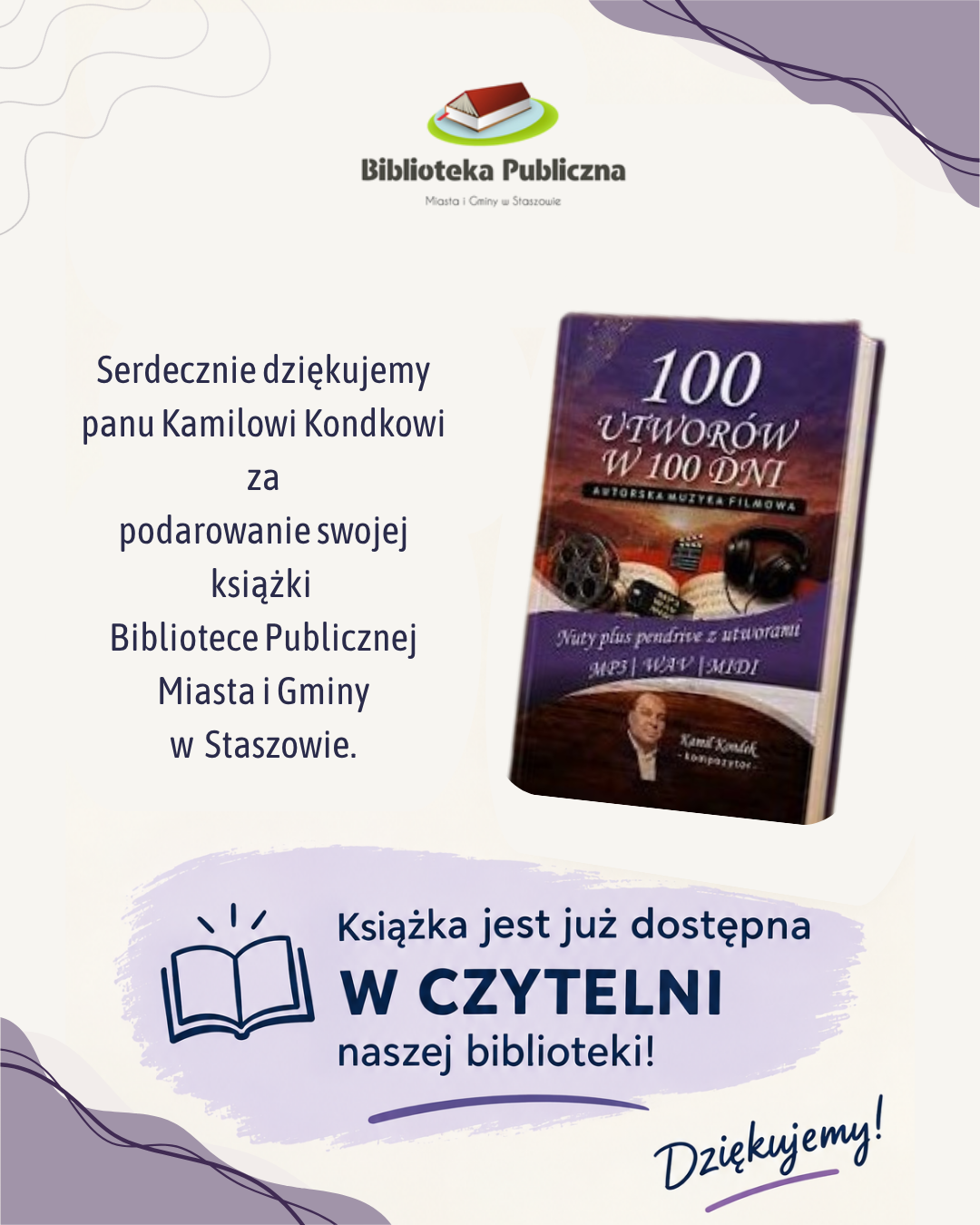 100 utwor&oacute;w w&nbsp;100 dni