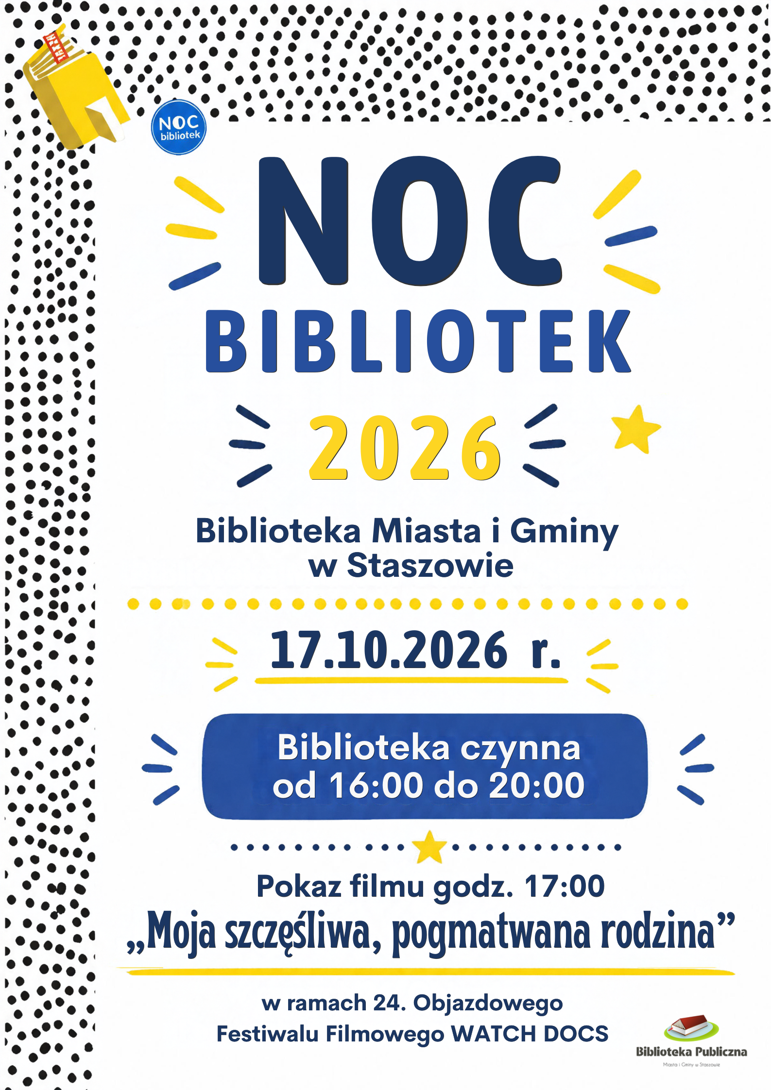 Sobota pracująca w&nbsp;ramach Nocy Bibliotek!