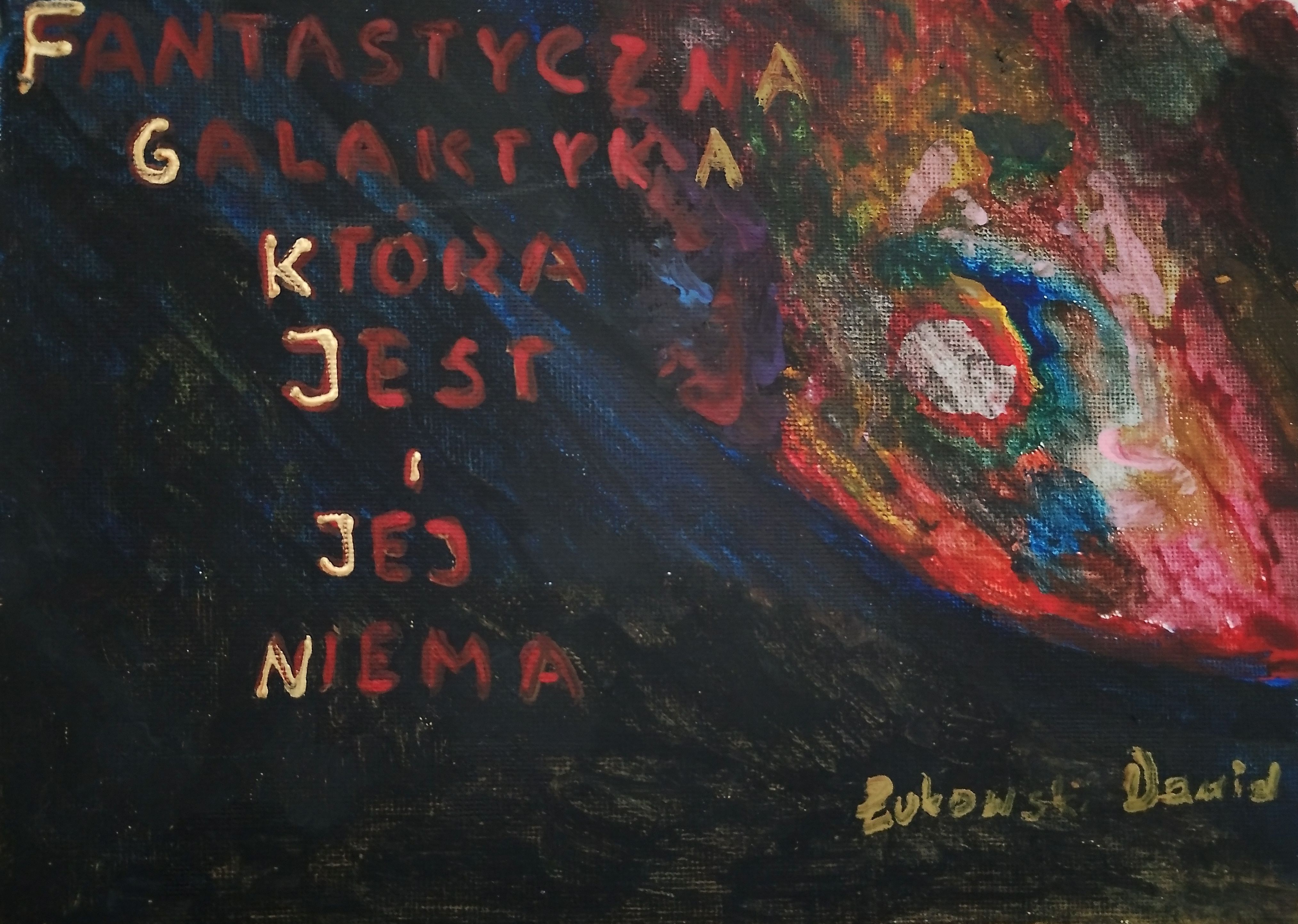 Kosmiczna podr&oacute;ż w&nbsp;sercu Staszowa &ndash; zapraszamy na&nbsp;wystawę malarstwa Dawida Żukowskiego!