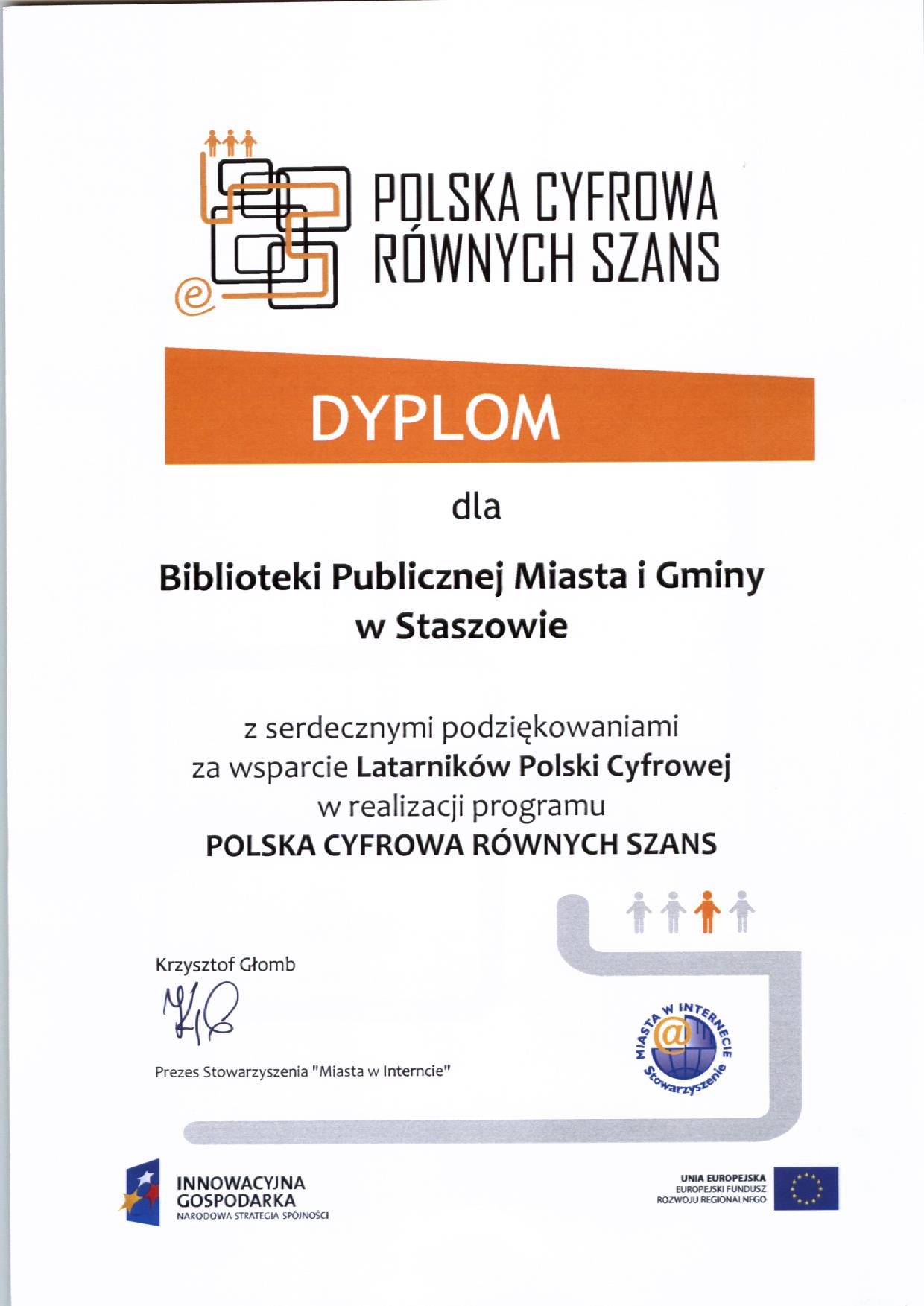 Nagrody i wyróżnienia dla Biblioteki Publicznej Miasta i Gminy w Staszowie