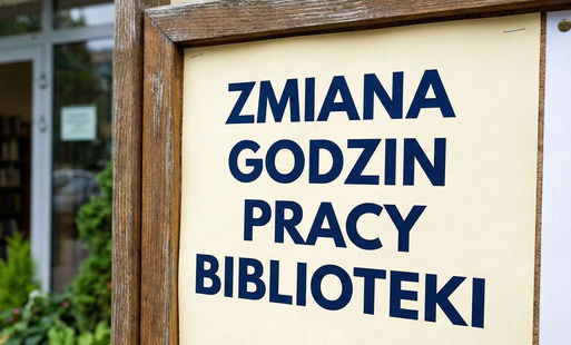 Zmiana godzin pracy Biblioteki w Kurozwękach! (16.07.2026)