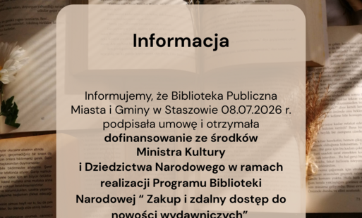 Dofinansowanie ze środków Ministra Kultury i Dziedzictwa Narodowego