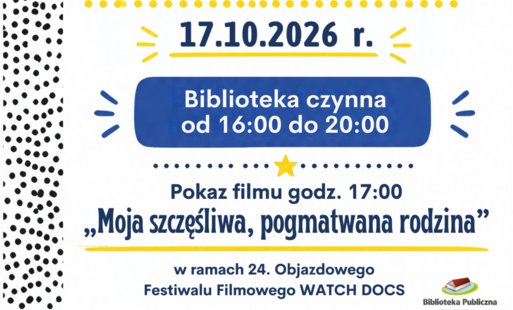 Sobota pracująca w ramach Nocy Bibliotek!