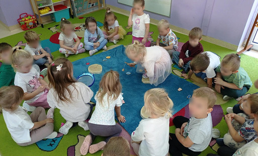 Ośmiornica z głębin wyobraźni w przedszkolu